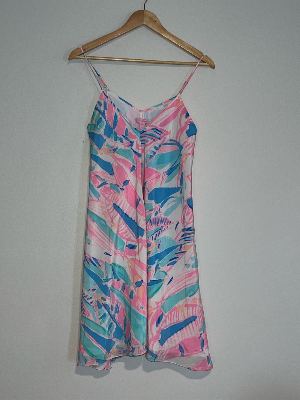 Lilly Pulitzer Pink, Blue & Green Tropical Mini Dress